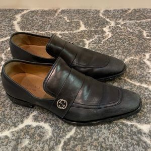 Gucci Men’s Black Leather Loafer Shoe